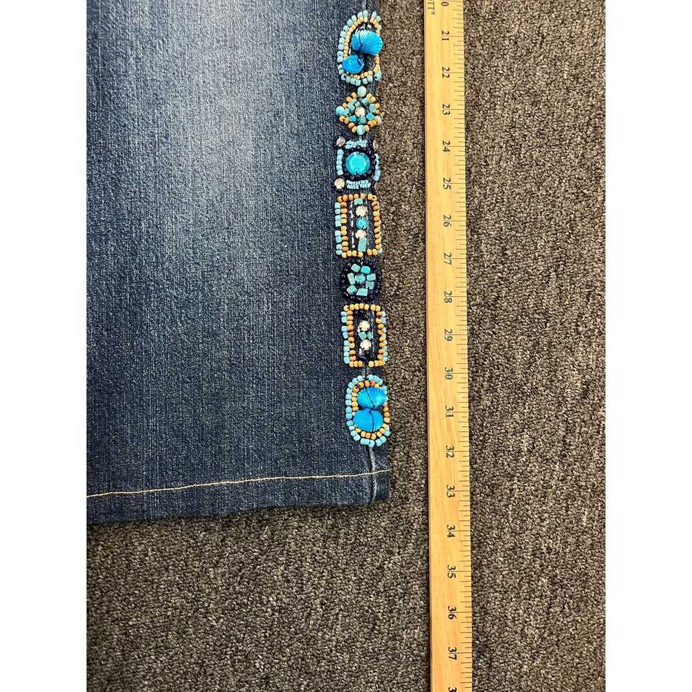 Other Haven Bleu Beaded Denim Capris - image 6