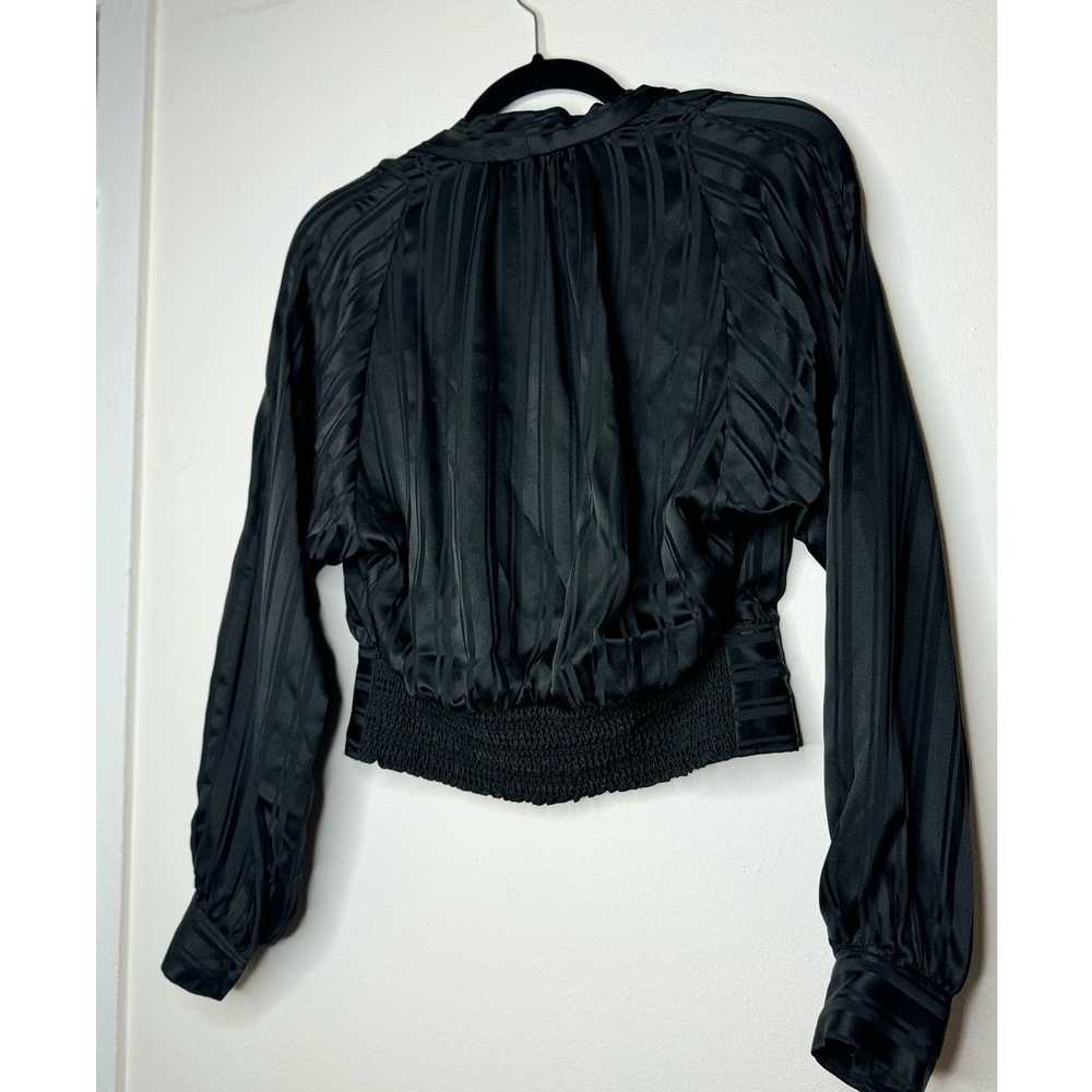 Frame Frame Women's Silk V Neck Blouse - XS Black… - image 7