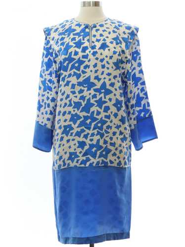 1980's Adriana Papell Adriana Papell Designer Silk