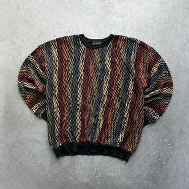 Vintage Tundra Rare Tundra For Bachrach Sweater Large Coogi on sale MultiColor 80s 90s