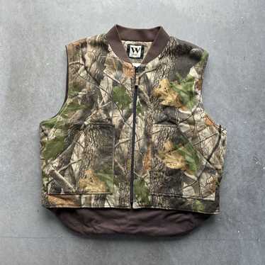 Vintage Woolrich shops x Realtree Hardwoods Blaze Hunting Reversible Vest Mens L