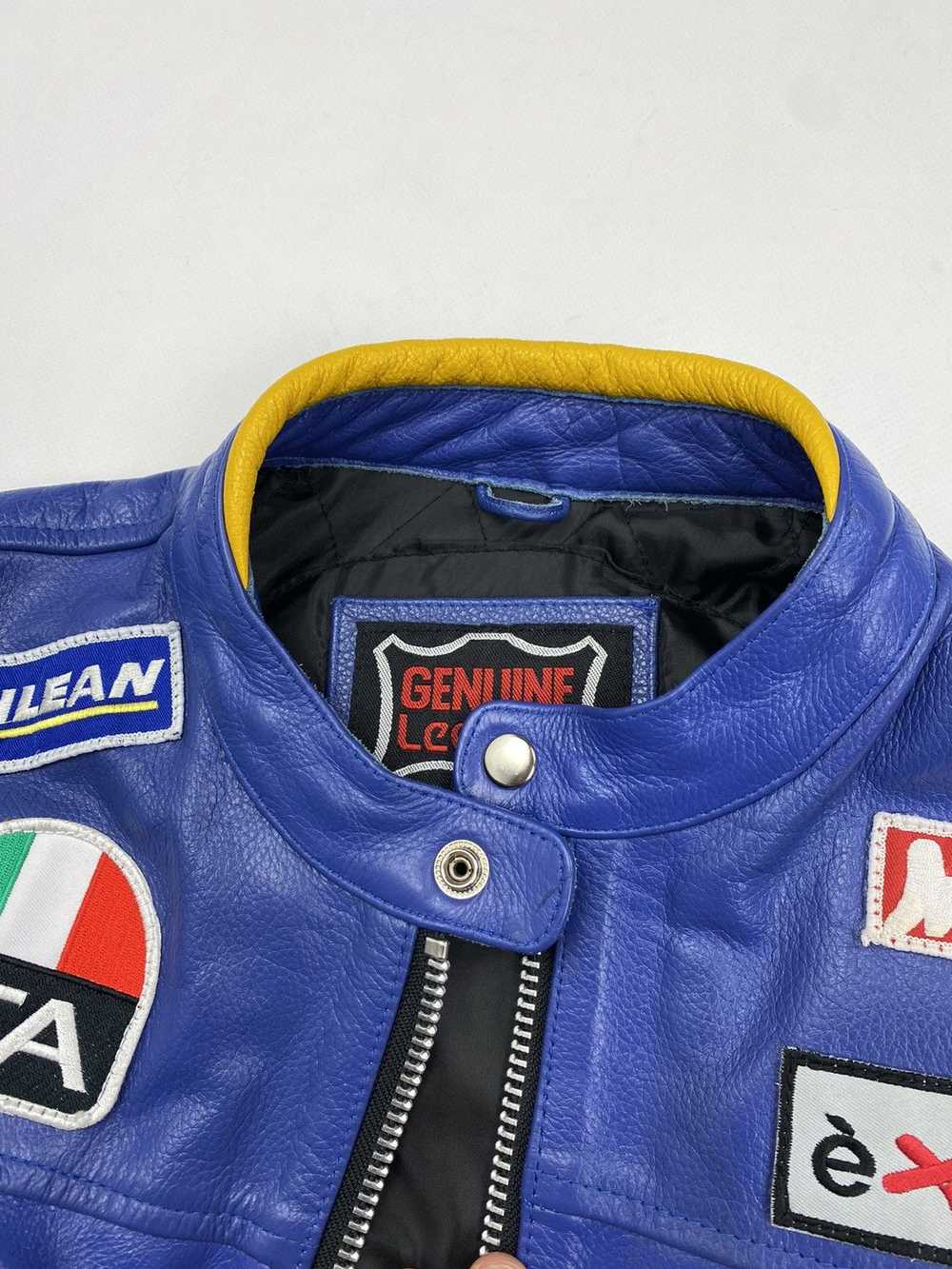 Leather Jacket × Racing × Yamaha VINTAGE RACING L… - image 11