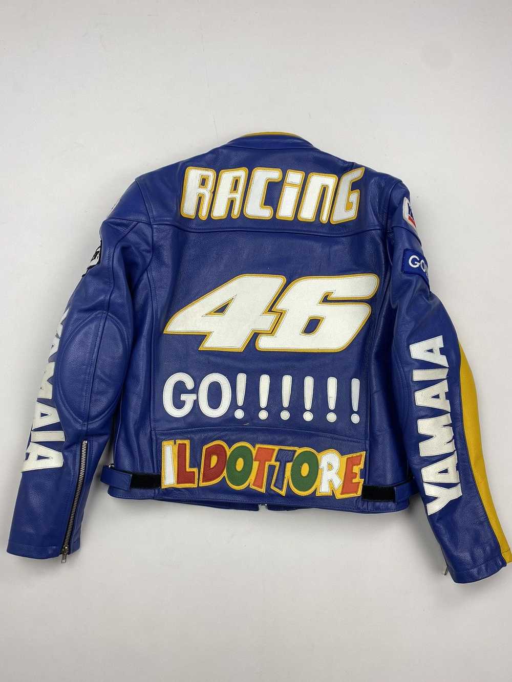 Leather Jacket × Racing × Yamaha VINTAGE RACING L… - image 2