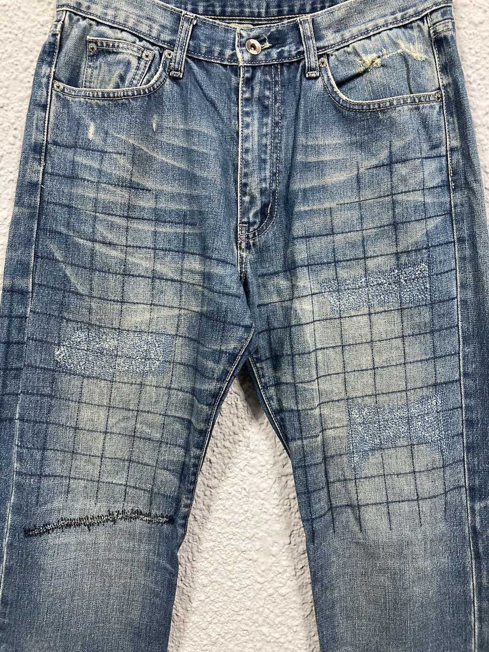 Neighborhood Savage Distressed Straight Selvedge … - image 3