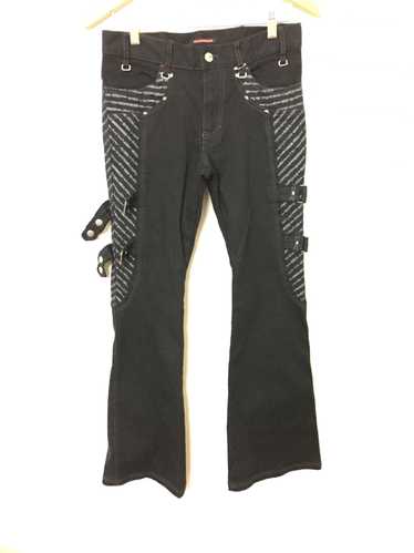 Japanese Brand Flared ALGONQUINS Zipper Punk Tact… - image 1