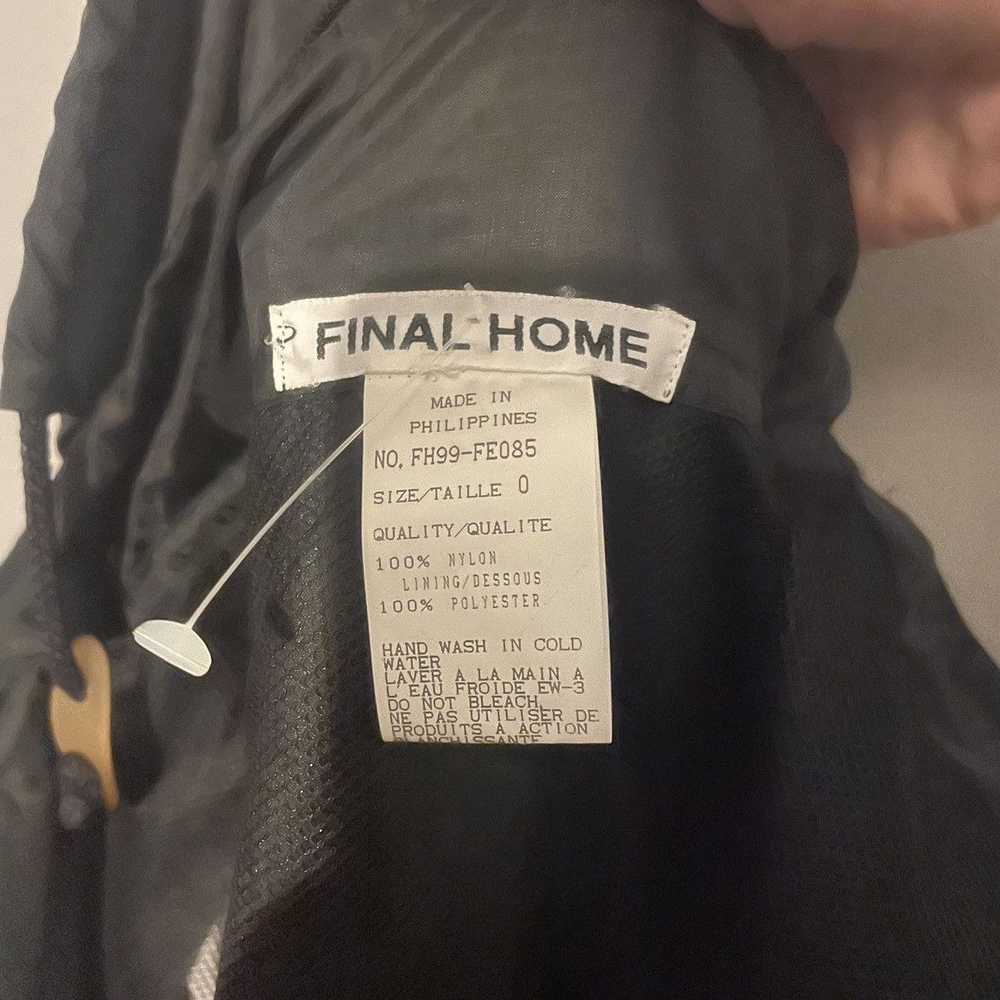 Final Home Final Home Black Nylon Zip Vest - image 3