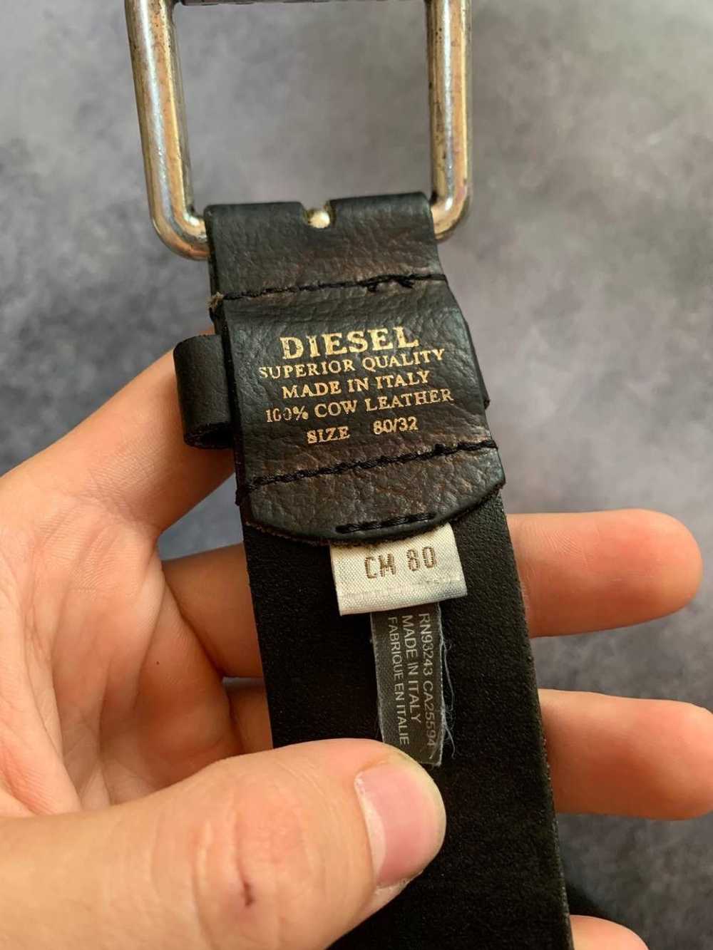 Diesel × Vintage Vintage Y2K Diesel Leather Belt … - image 2