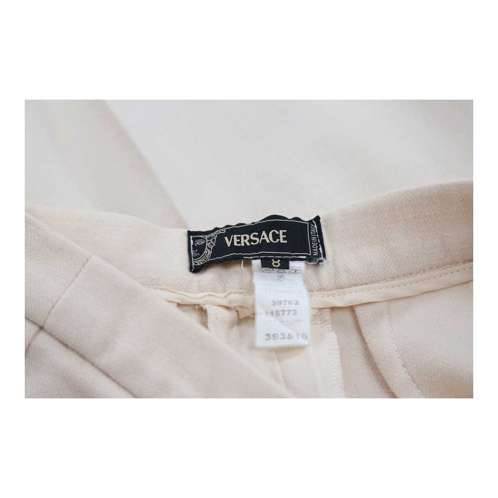 Versace Trousers - 28W 28L Beige Wool - image 5