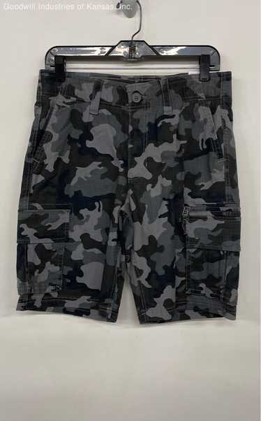 Sonoma Black/Gray Flexwear Ripstop Cargo Camo Shor