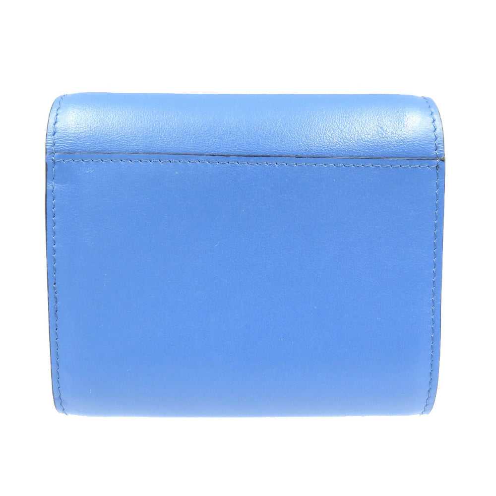 Christian Louboutin Tri-fold wallet leather blue … - image 2