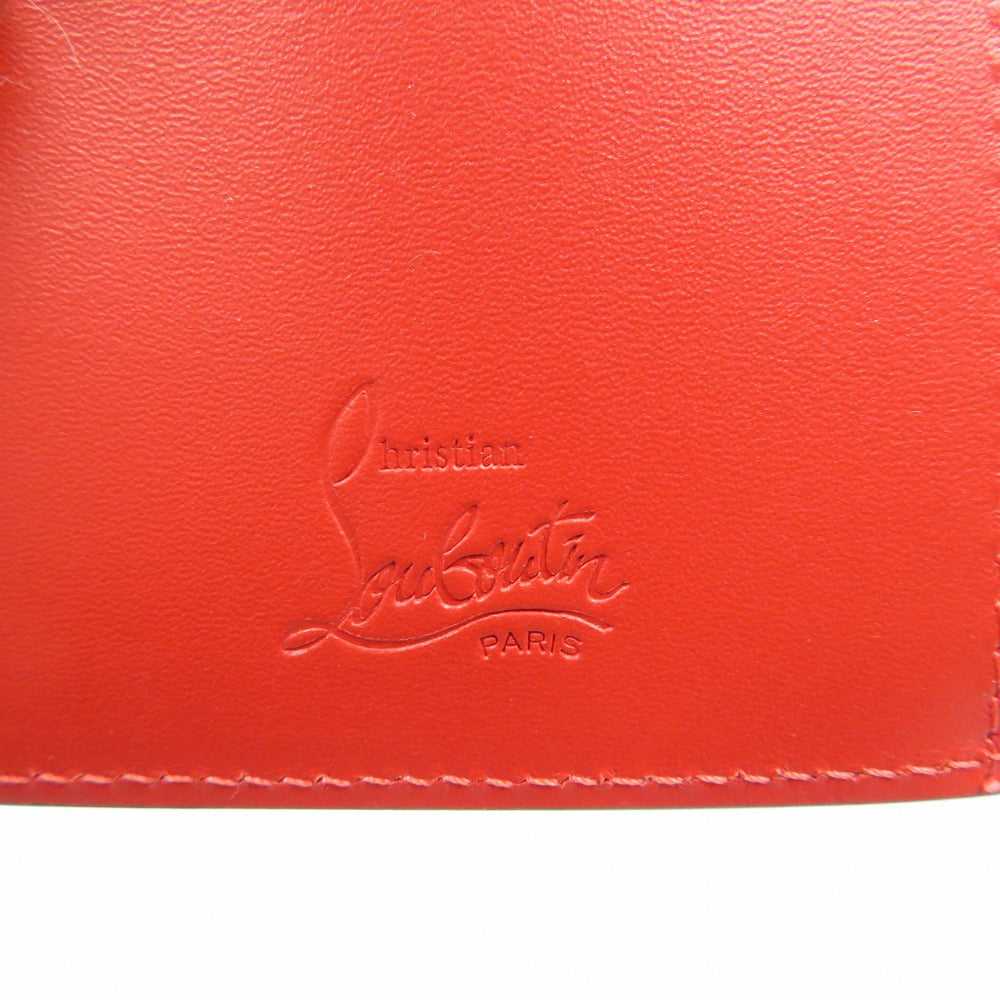 Christian Louboutin Tri-fold wallet leather blue … - image 7