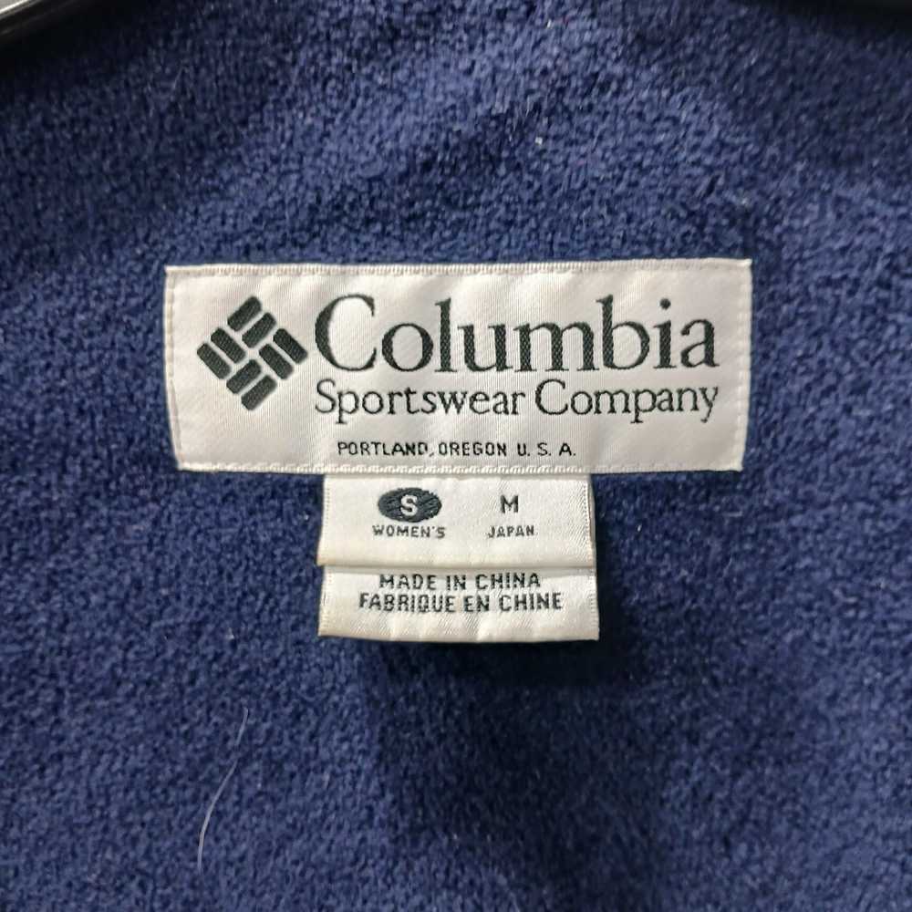 Columbia Blue Nylon Fleece Jacket Women's Size S - image 4