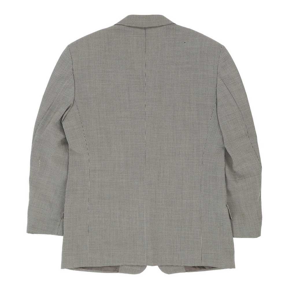 Valentino Checked Blazer - Large Grey Wool - image 2