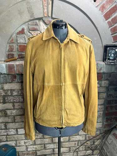 70s〜80s suede leather sports jacket Mens 70's Suede Jacket Classic Collared Blazer Vintage Real