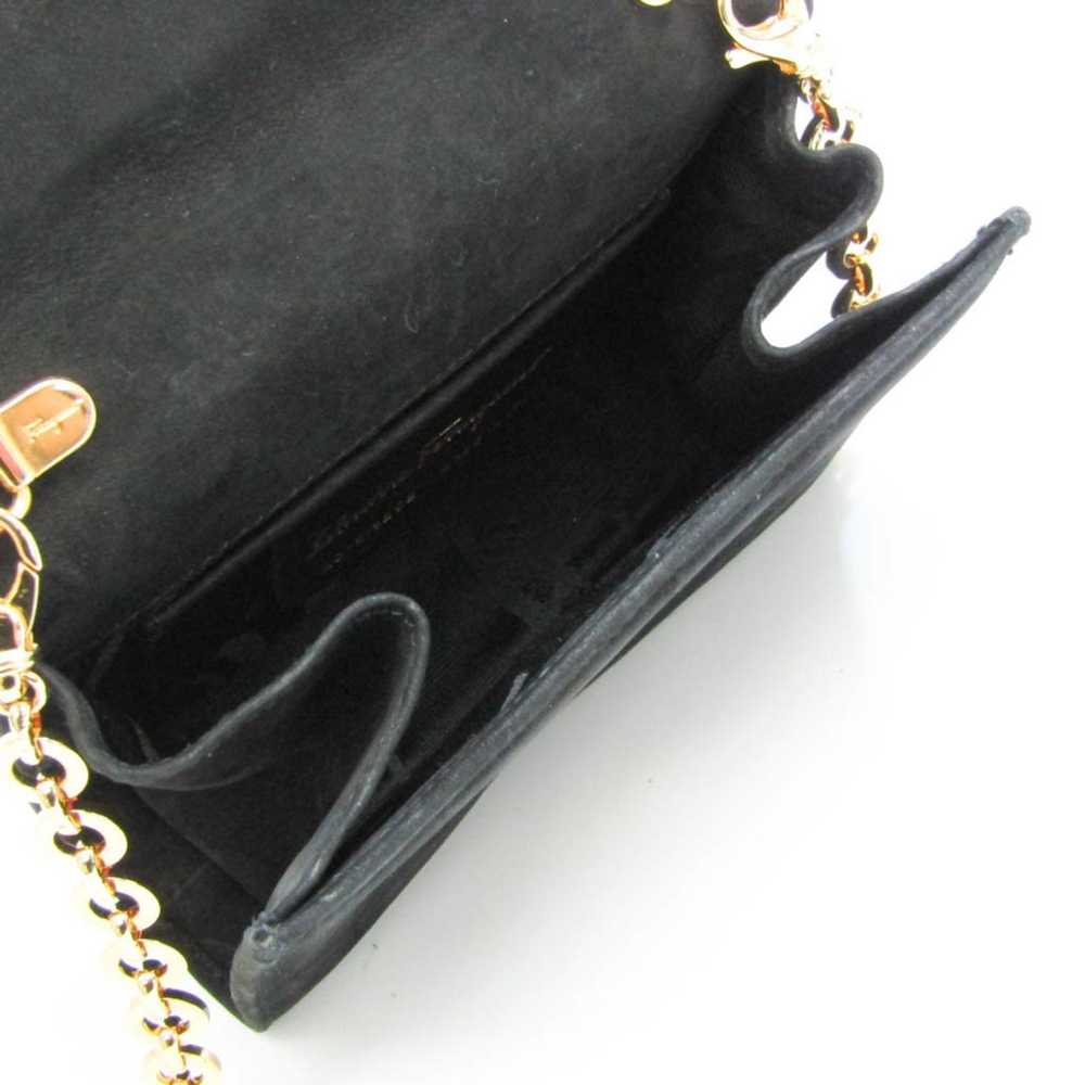 Salvatore Ferragamo Vara Black Suede Shoulder Bag… - image 3