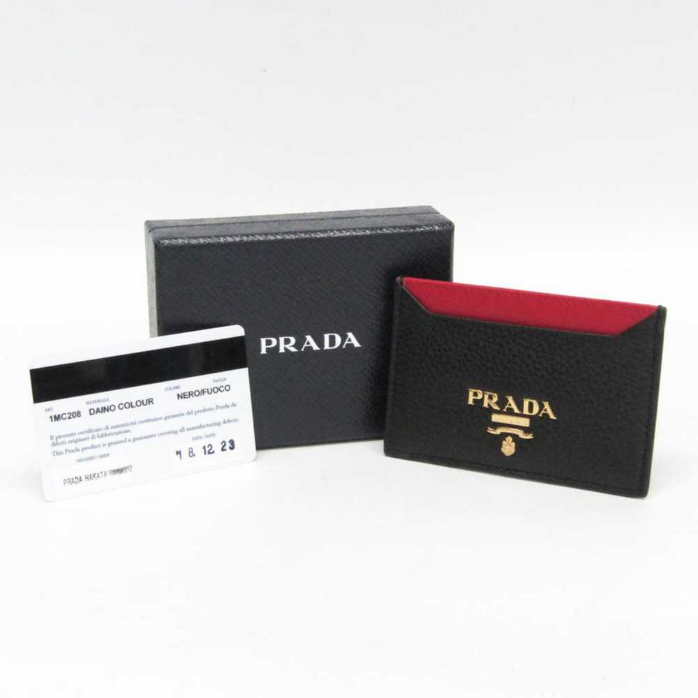 Prada Vitello Black Leather Wallet (Pre-Owned) - image 6