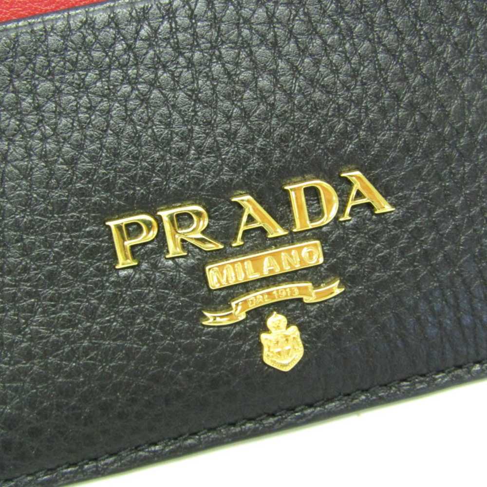 Prada Vitello Black Leather Wallet (Pre-Owned) - image 9