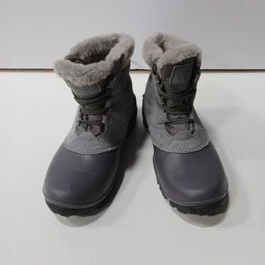 Columbia Women's Gray Suede Insulated Snow Boots … - image 1