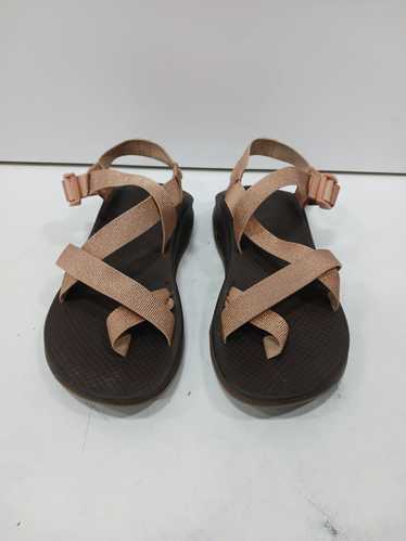 Chaco Women's Brown Sandals w/Pink Shimmer Straps 