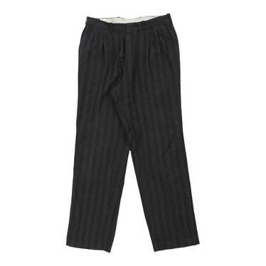 Givenchy Checked Trousers - 33W 33L Black Wool Bl… - image 1