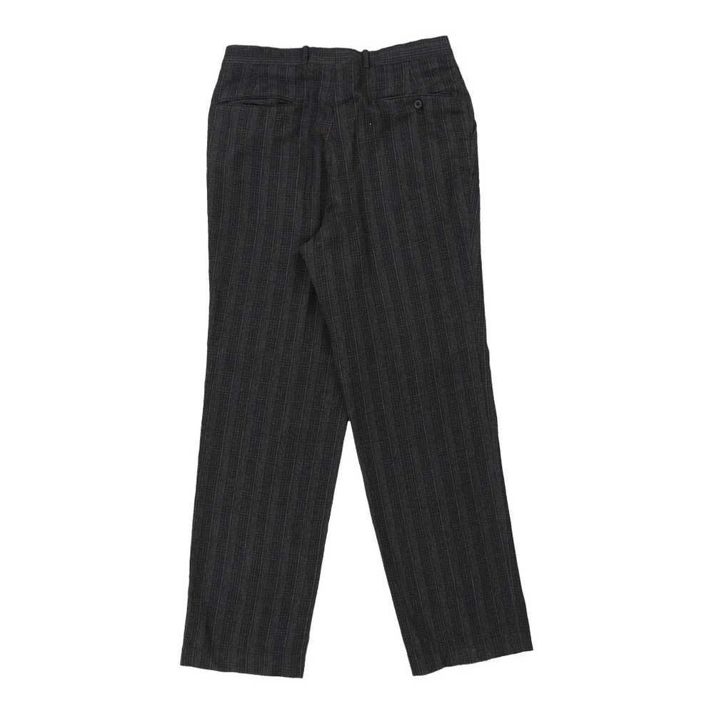 Givenchy Checked Trousers - 33W 33L Black Wool Bl… - image 2