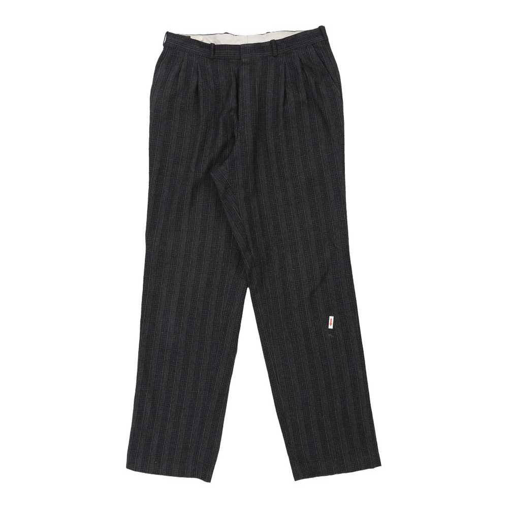 Givenchy Checked Trousers - 33W 33L Black Wool Bl… - image 5