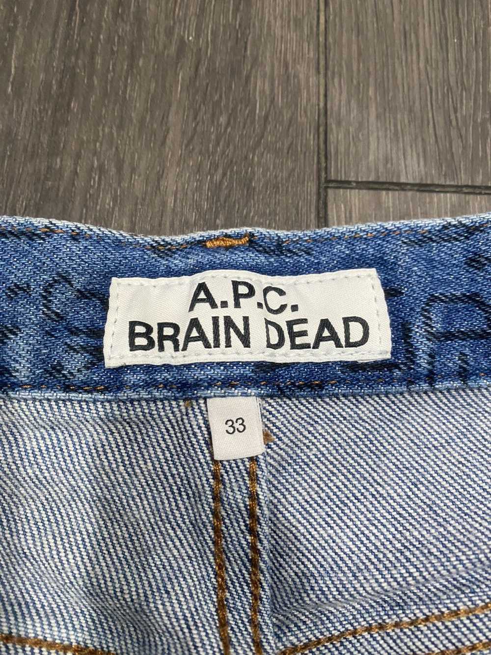 A.P.C. A.P.C X Braindead Indigo Jeans Size 33 - image 3