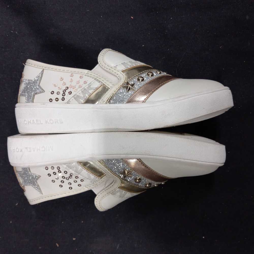 Michael Kors Size 10 Kids Slip On Bling Shoes - image 4