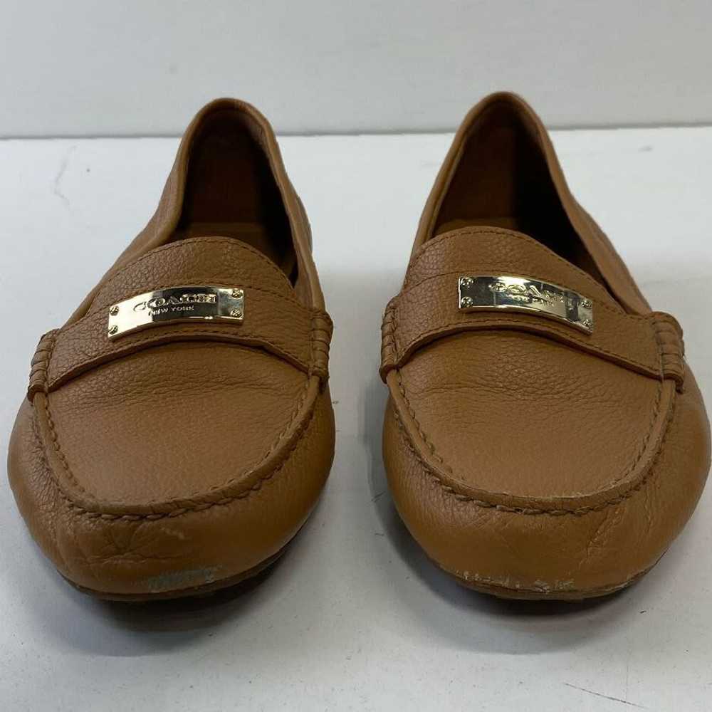 Coach Light Brown Leather Loafers Size 10B - image 3