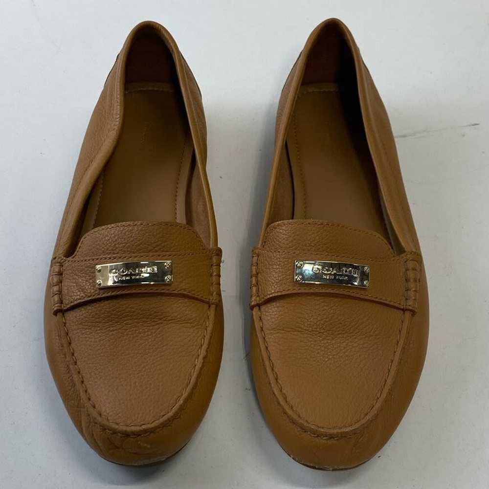 Coach Light Brown Leather Loafers Size 10B - image 5