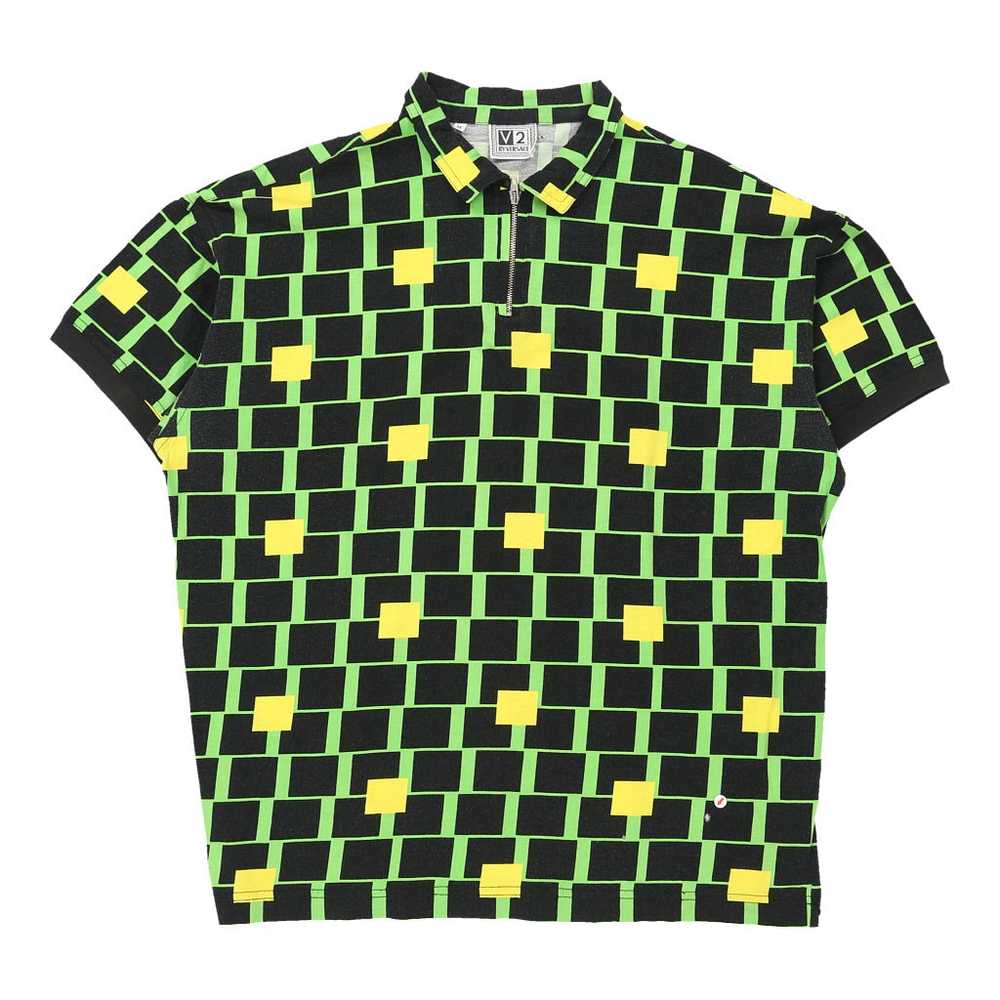 Versace V2 Classic Polo Shirt - Medium Green Cott… - image 3