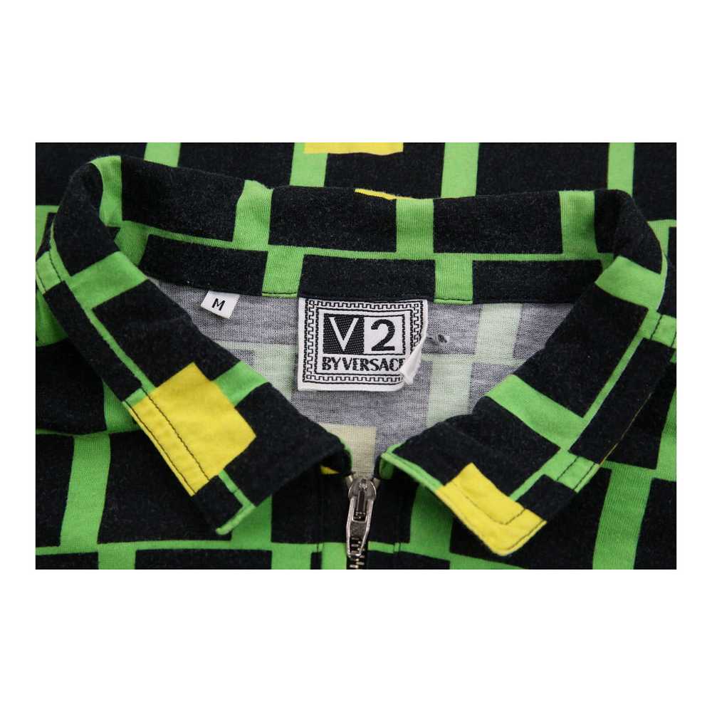 Versace V2 Classic Polo Shirt - Medium Green Cott… - image 4