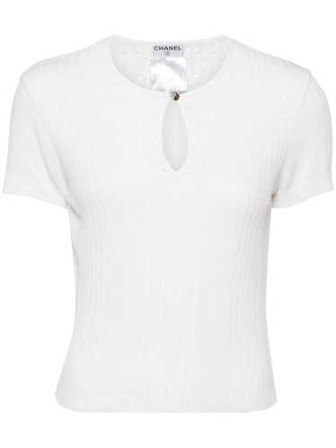 CHANEL Pre-Owned 2002 short-sleeved shirt - White - image 1