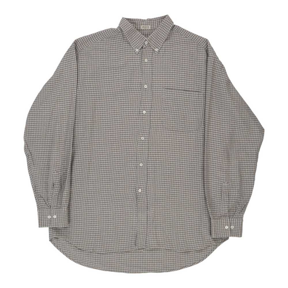 Salvatore Ferragamo Checked Shirt - 2XS Grey Cott… - image 1