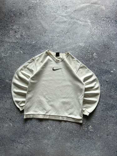 Nike × Streetwear × Vintage Vintage Nike Cream Sw… - image 1