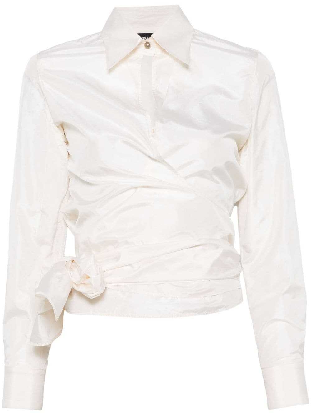 Giorgio Armani Pre-Owned 1990s silk blouse - White - image 1