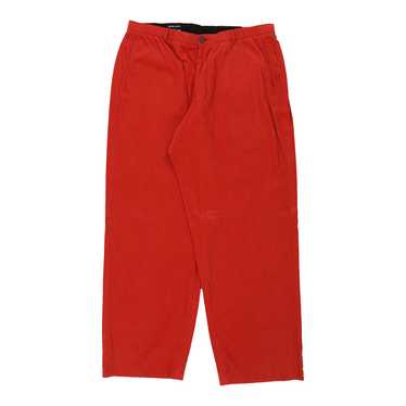 Giorgio Armani Cord Trousers - 36W 32L Red Cotton - image 1