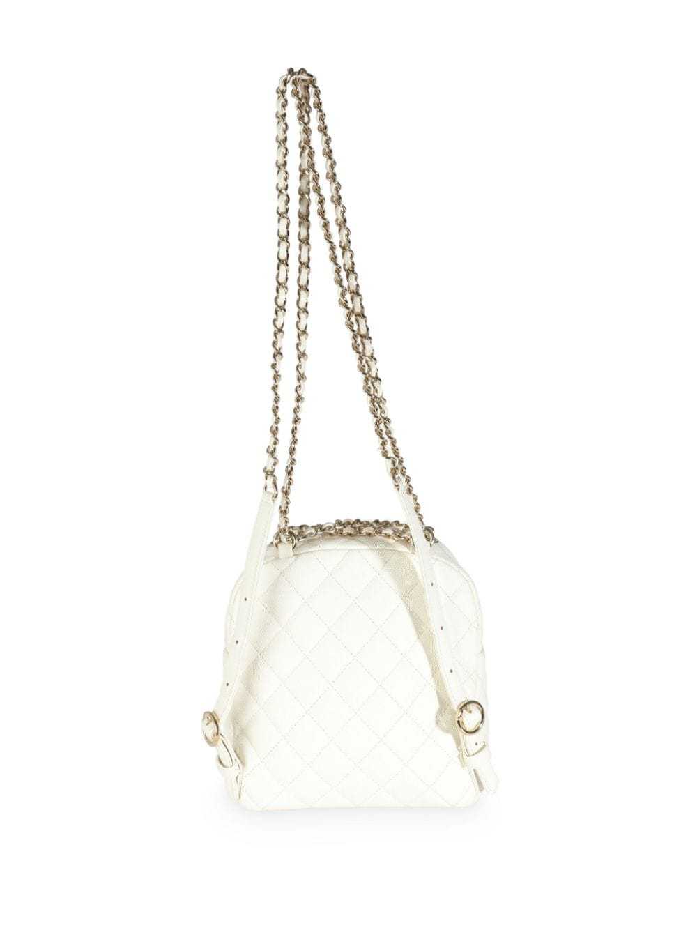 CHANEL Pre-Owned 2018-2019 small backpack - White - image 3