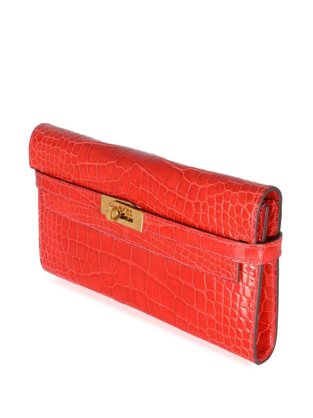 Hermès Pre-Owned Kelly clutch bag - Red - image 3