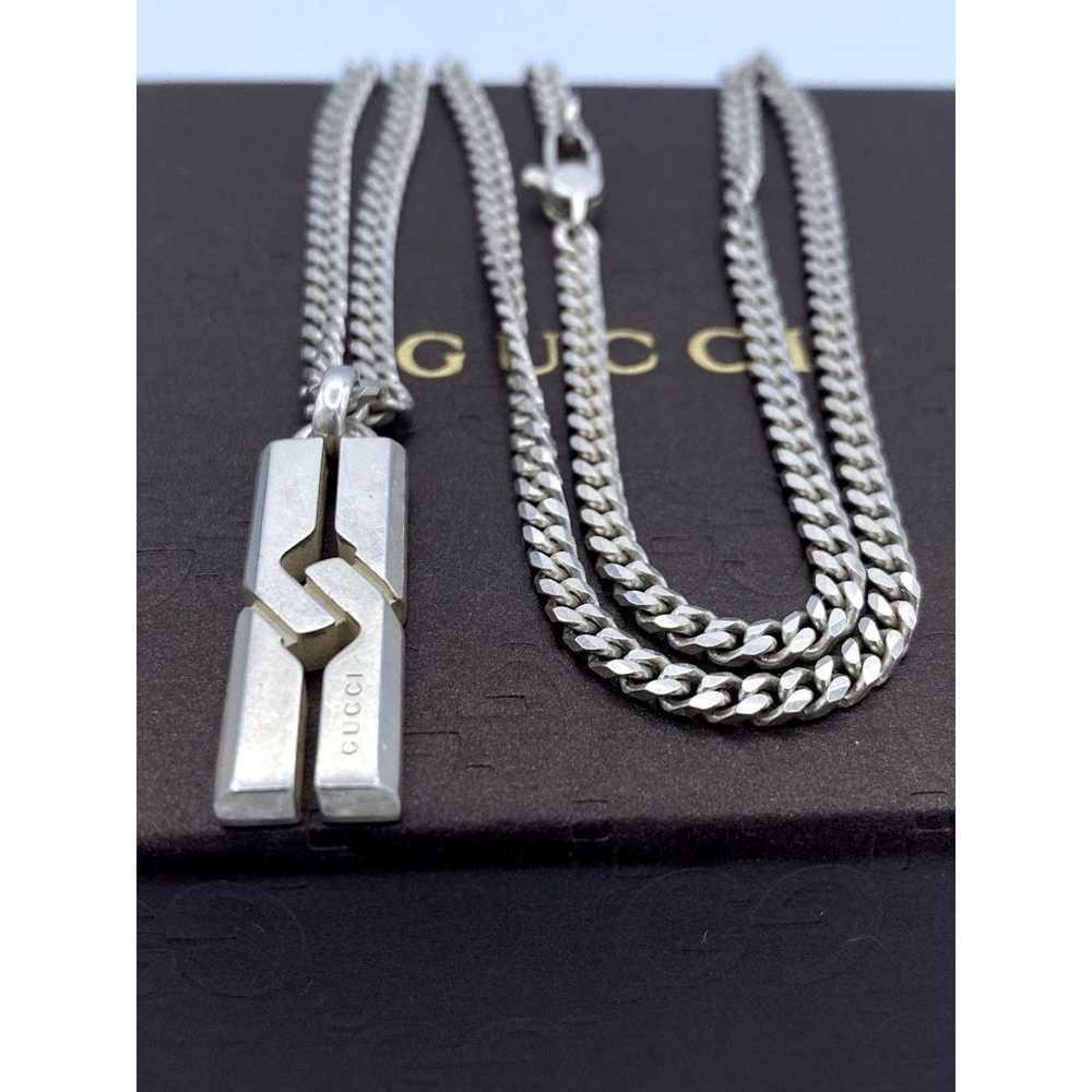 Gucci Gucci Sterling Sliver Pendant Necklace - image 2