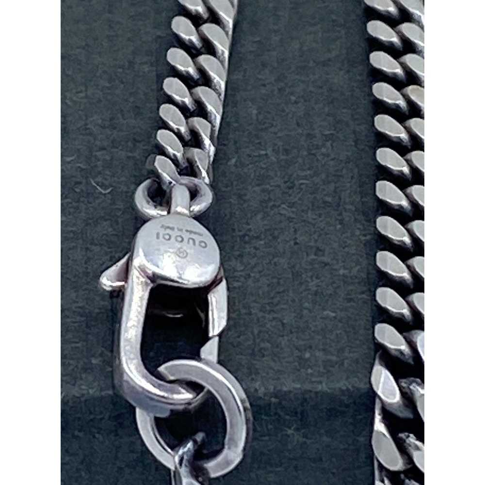 Gucci Gucci Sterling Sliver Pendant Necklace - image 5