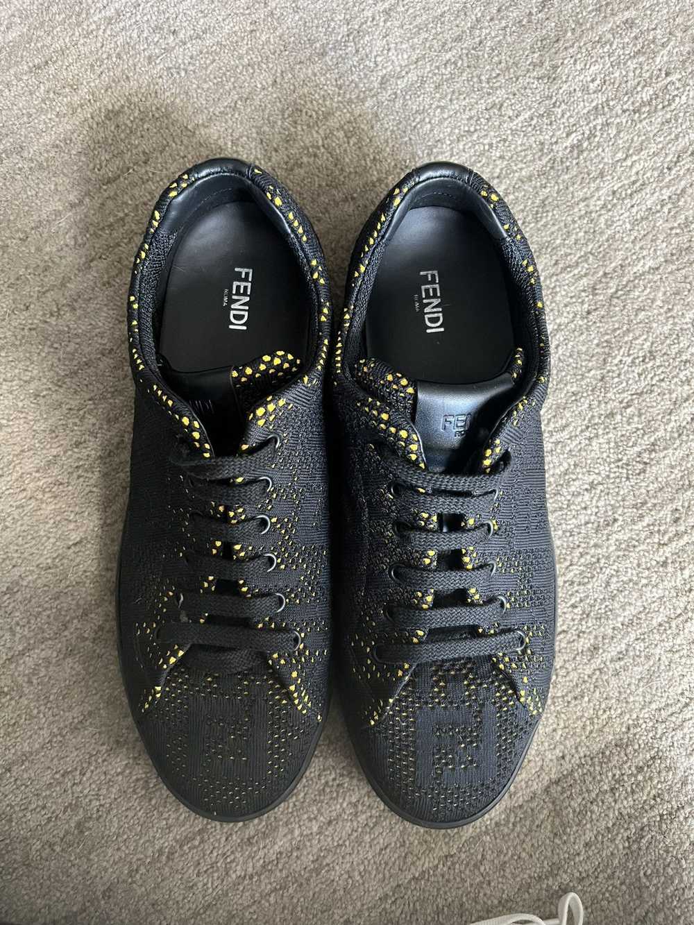 Fendi Fendi Mesh Lace-Up Sneakers - image 2