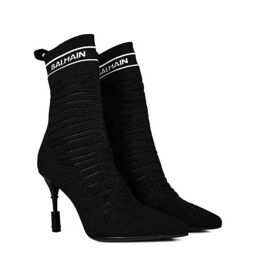 Balmain o1g2r1mq0924 Boots in Noir & White - image 3