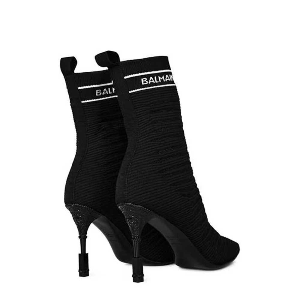 Balmain o1g2r1mq0924 Boots in Noir & White - image 4