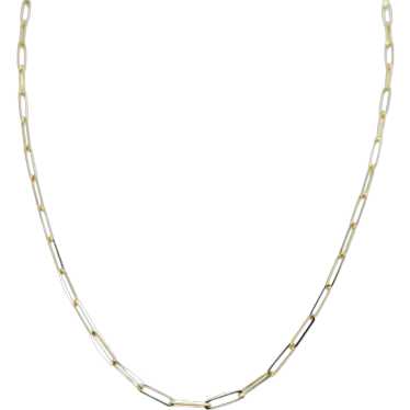 Yellow Gold 2.7mm Paperclip Chain, 24” - image 1