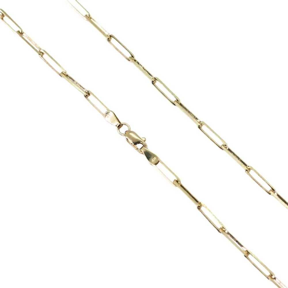 Yellow Gold 2.7mm Paperclip Chain, 24” - image 3