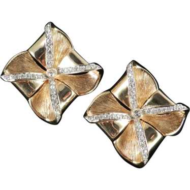 Valentino Garavani Rhinestone Bow Earrings