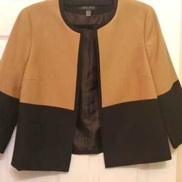 Kasper Color Block Open Front Blazer - image 1