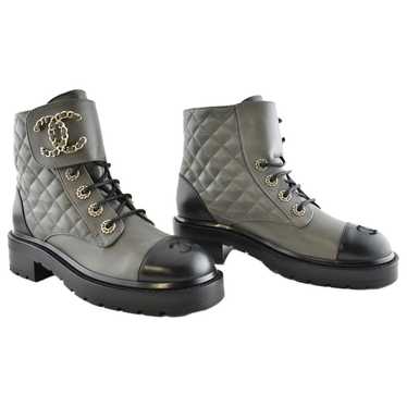 Chanel Leather biker boots - image 1