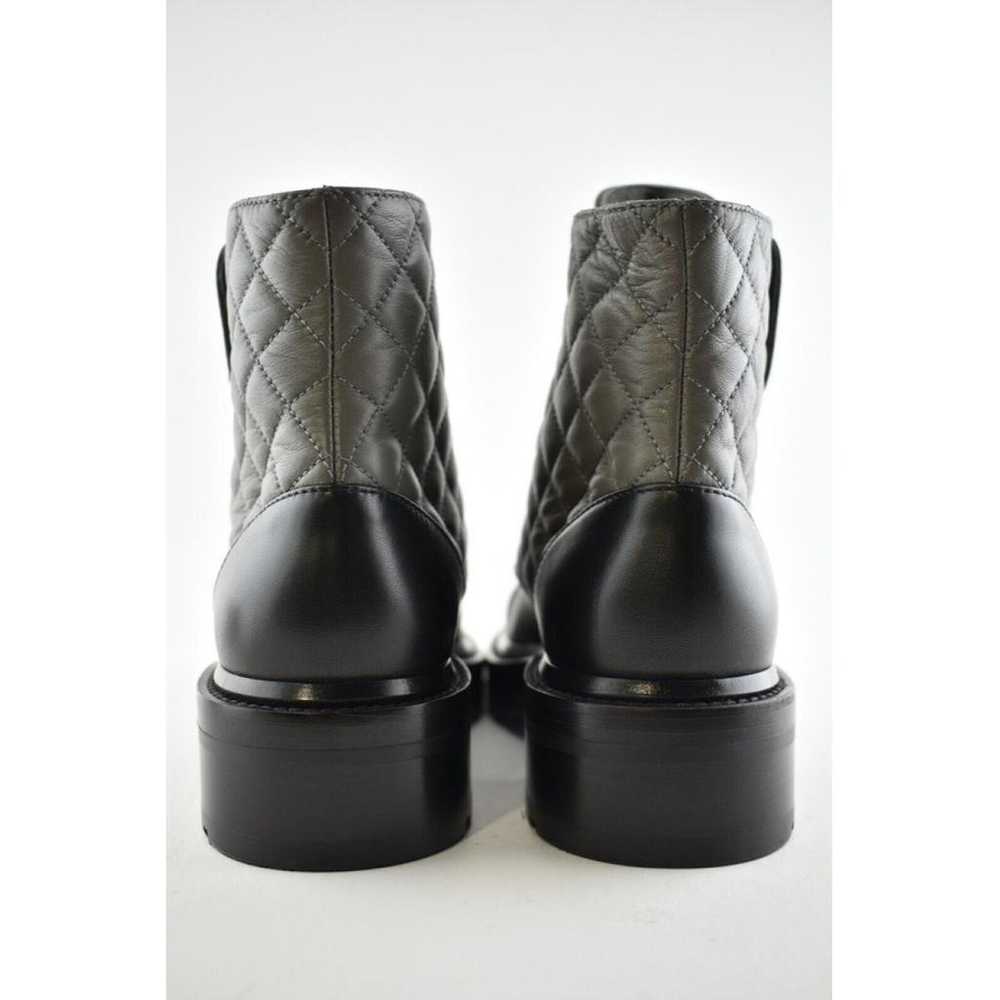 Chanel Leather biker boots - image 8